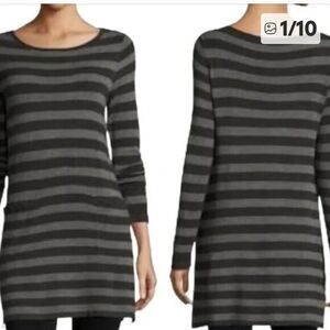 Eileen Fisher Knit Viscose 2 Front Pockets Dress sz M-L